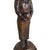 Burnt Umber 1970s Hand Carved Balinese Figural Table Lamps in the Style of James Mont - A Pair For Sale - Image 8 of 12