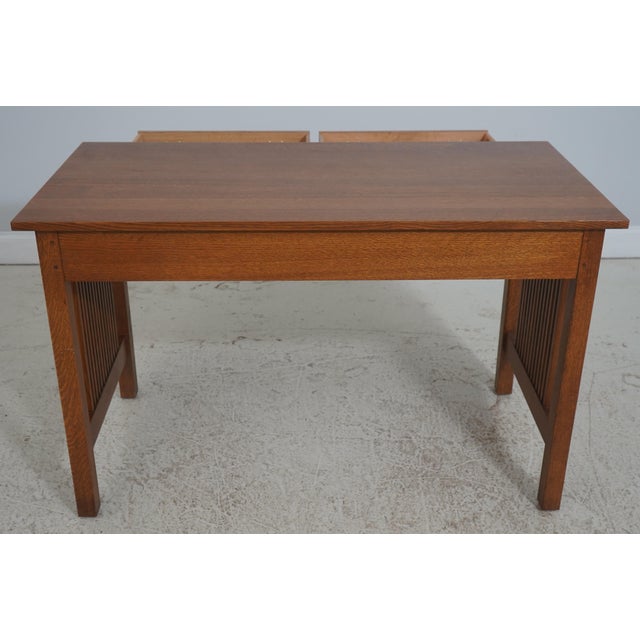 Stickley Mission Oak Arts & Crafts Desk For Sale - Image 15 of 18