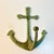 1970s Vintage Nautical Coastal Arts & Crafts Cast Iron Anchor Wall Hook For Sale - Image 10 of 11