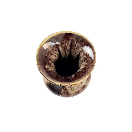 Brown 1960s German Art Pottery Jasba Keramik Vase Numbered 235/12 For Sale - Image 8 of 10