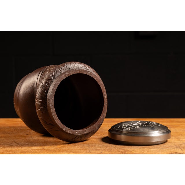 Burnt Umber Compressed Vessel #3 | Contemporary Gabriel Chaille Sculptural Vessel For Sale - Image 8 of 12