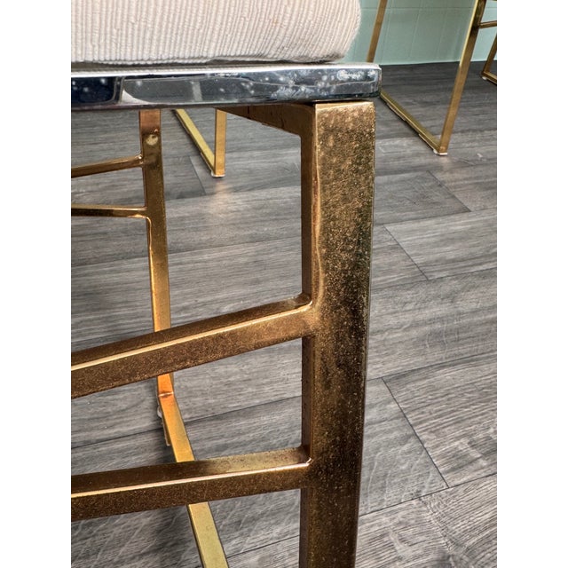 Gold Vintage Italian Chairs, 1970s, Set of 6 For Sale - Image 8 of 14