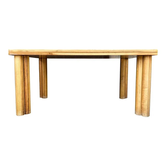 “Scuderia” dining table, designed by Carlo Scarpa and produced by the Italian manufacturer Bernini in 1977. Originally,...