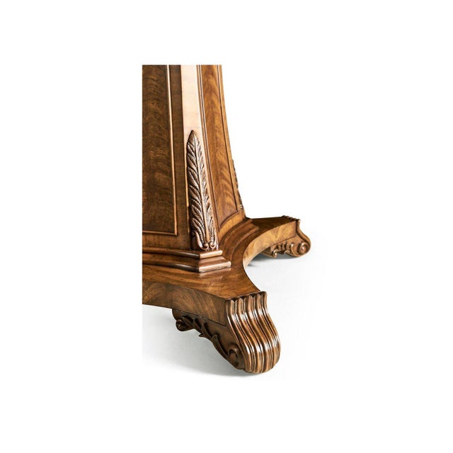 Walnut Pedestal Table For Sale - Image 9 of 13
