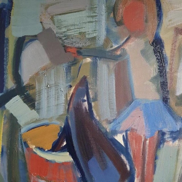 Gösta Falck, In the Circus, 1962, Oil on Canvas For Sale - Image 4 of 18