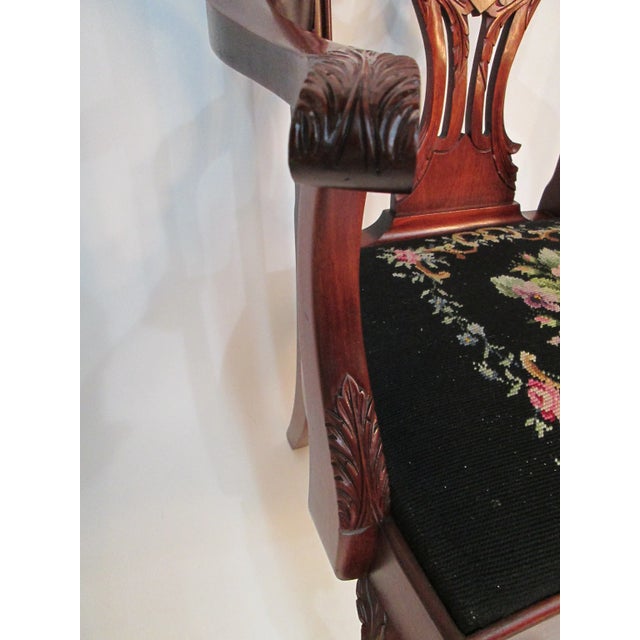 Custom-Made Mahogany Chippendale Chairs - Set of 8 For Sale - Image 9 of 13