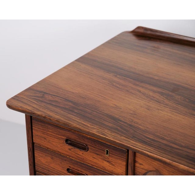 Rosewood Desk by Svend Åge Madsen for Sigurd Hansen Furniture Factory, 1960 For Sale - Image 6 of 13