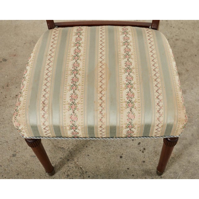 Wood Set of Six Billy Haines Style Midcentury Dining Chairs For Sale - Image 7 of 12