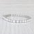 Metal 10ctw Vs2 Square Diamond Tennis Bracelet 14k White Gold 7.5" 3.9mm For Sale - Image 7 of 8