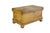American Primitive Antique Early American Painted Oak Blanket Trunk Chest Coffee Table For Sale - Image 3 of 18