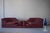 Terrazza Sofa Landscapes in Burgundy Leather by Ubald Klug for de Sede, 1970s, Set of 4 For Sale - Image 9 of 18