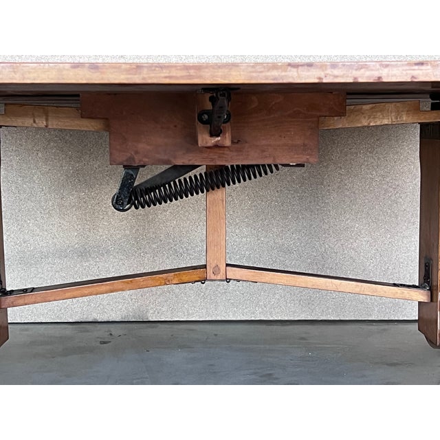 Mid-Century Modern Convertible Liftable Coffee Dining Table For Sale - Image 11 of 12