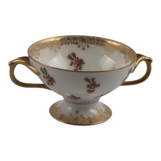 Antique T&v Limoges Bouillon Cup – Higgins & Seiter New York, Circa 1895–1915 For Sale