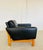Vintage Danish Black Leather & Oak Lounge Chair by Poul M Volther for Erik Jørgensen, 1960s For Sale - Image 14 of 18