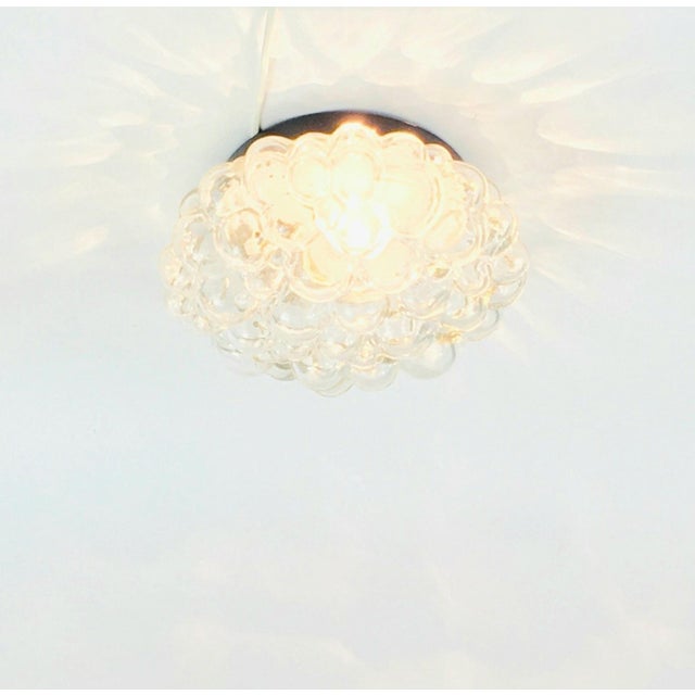 Mid-Century Space Age Bubble Glass Flush Mount by Helena Tynell for Limburg, Germany, 1970s For Sale - Image 4 of 8