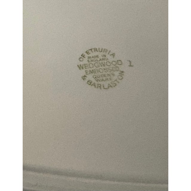 Ceramic Vintage Wedgwood Embossed Queensware Square Handled Cake Plate For Sale - Image 7 of 7