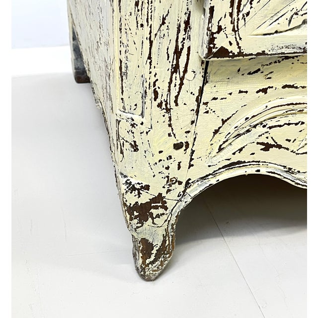 Period French Provincial Louis XV White Washed Credenza or Sideboard For Sale - Image 10 of 18