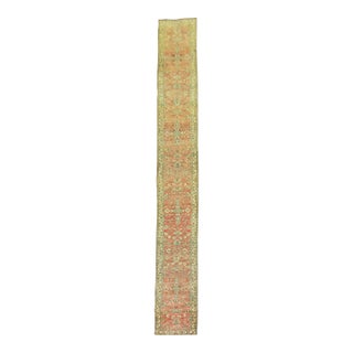 Antique Zabihi Collection Rare Narrow Long Persian Malayer Runner - 2'9" x 26' For Sale