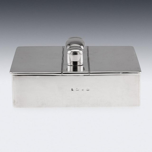 Antique Victorian Silver Cigar Box, 1898 For Sale - Image 17 of 18