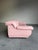 1990s Vintage Postmodern 1990’s Sculptural Pink Leather Sofa For Sale - Image 5 of 12