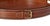 Maitland-Smith Leather Buckle Tray