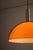 Large Space Age Orange and White Double Acrylic Dome Pendant, 1970s For Sale - Image 9 of 10