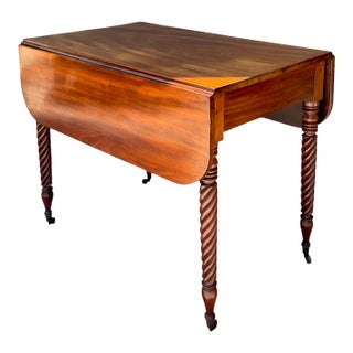 Vintage Mahogany Drop Leaf Table For Sale