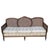 Late 20th Century French Provincial Cane Back Sofa With Striped Upholstery For Sale - Image 18 of 18