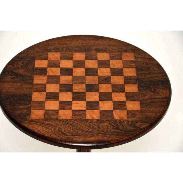 Mid 19th Century Antique Victorian Inlaid Chess Table, 1860s For Sale - Image 5 of 8