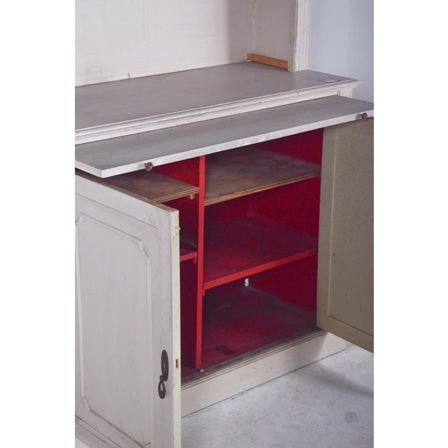 White Painted 2-Door Bookcase, 1890s For Sale - Image 11 of 15