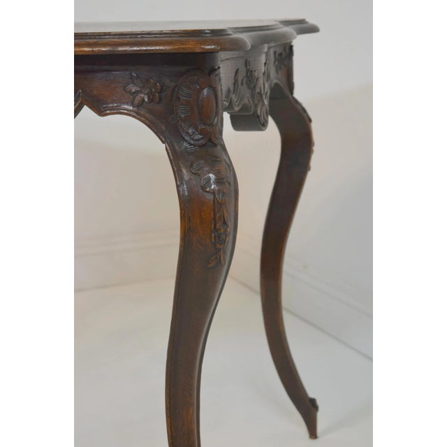 Late 19th Century 19th Century French Carved Oak Table For Sale - Image 5 of 8
