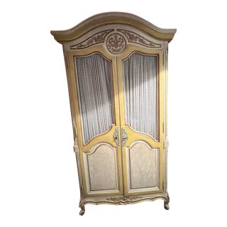 1970s Vintage French Provincial Armoire For Sale