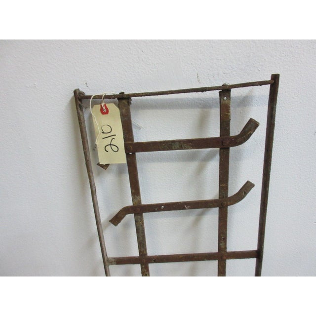 1900 - 1909 Antique Victorian Iron Window For Sale - Image 5 of 7