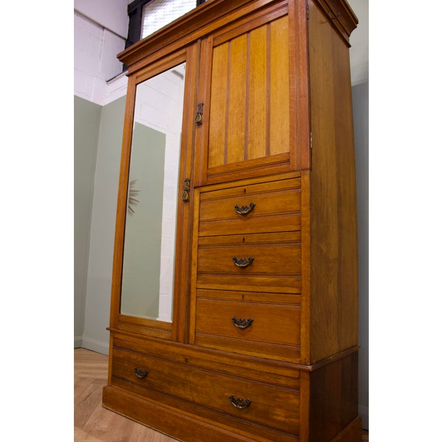 Antique Victorian Mahogany Compactum Combination Wardrobe, 1890s For Sale - Image 6 of 14