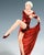 Art Deco Figure Posing Dancer with Cloth attributed to Lorenzl for Goldscheider Vienna, 1939 For Sale - Image 6 of 8
