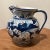 Vintage Italian Handmade Hand Painted Blue & White Deruta Siena Ceramica Majolica Water Jug/Wine Pitcher For Sale - Image 13 of 13