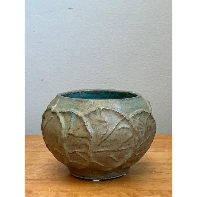 Vintage Lily Pad Motif Ceramic Bowl For Sale - Image 12 of 17