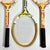 Red Vintage Americana Boho Chic Wilson Wood Tennis Rackets Decorative Wall Objects - Set of 3 For Sale - Image 8 of 14