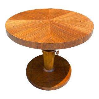 1940s Antique Swedish Biedermeier Adjustable Dining to Coffee Table For Sale