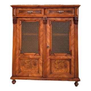 Gründerzeit Half-Cabinet Sideboard in Walnut, 1800s For Sale