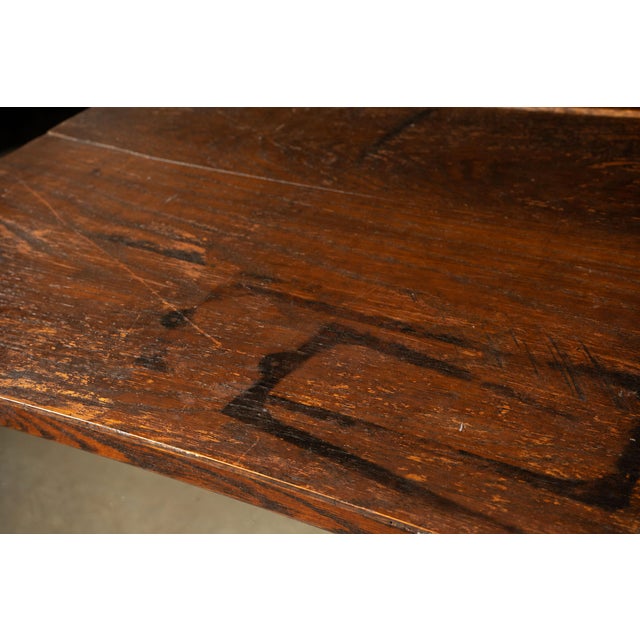 Wood Antique Wood and Glass Display Case For Sale - Image 7 of 9