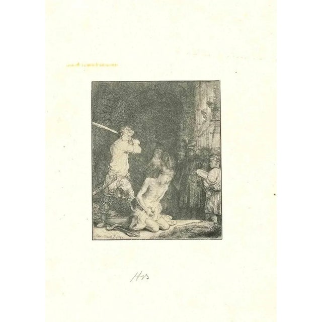 Beautiful proof of i state on iii before the white space under the sword is covered. Without margins. Very good condition....