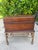 Brown Vintage Faux Bamboo Leather Wrapped Storage Chest End Table Attributed to Maitland-Smith For Sale - Image 8 of 12