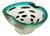 Murano Blown Glass Trinket Dish with Silver Inlays from Vetri Murano, Italy, 1960 For Sale
