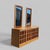 Mid-century lowboy dresser made in Canada with oak case construction, rosewood drawer fronts, chrome accents, and matching...
