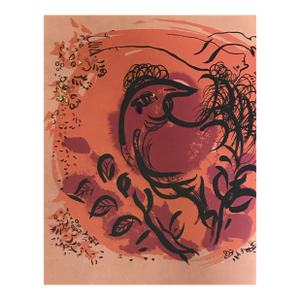 1960 Marc Chagall Original Lithograph Back Cover