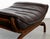 Mid-Century Modern Set of Bamboo and Leather Lounge Chair and Ottoman, 1970s For Sale - Image 3 of 18