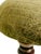 Wood Vintage Moss Green Upholstered Footstool With Turned Legs For Sale - Image 7 of 15