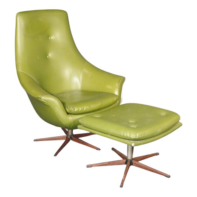 Mid Century Swivel Lounge Chair For Sale