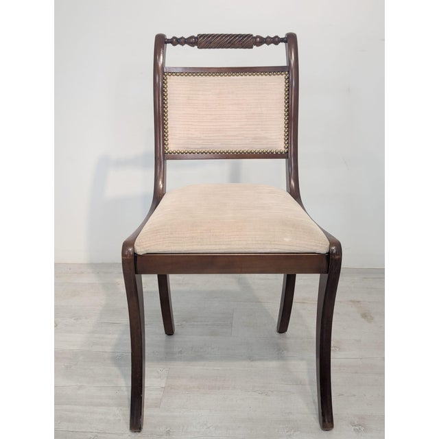 Brown Empire Style Chair, 1975 For Sale - Image 8 of 16